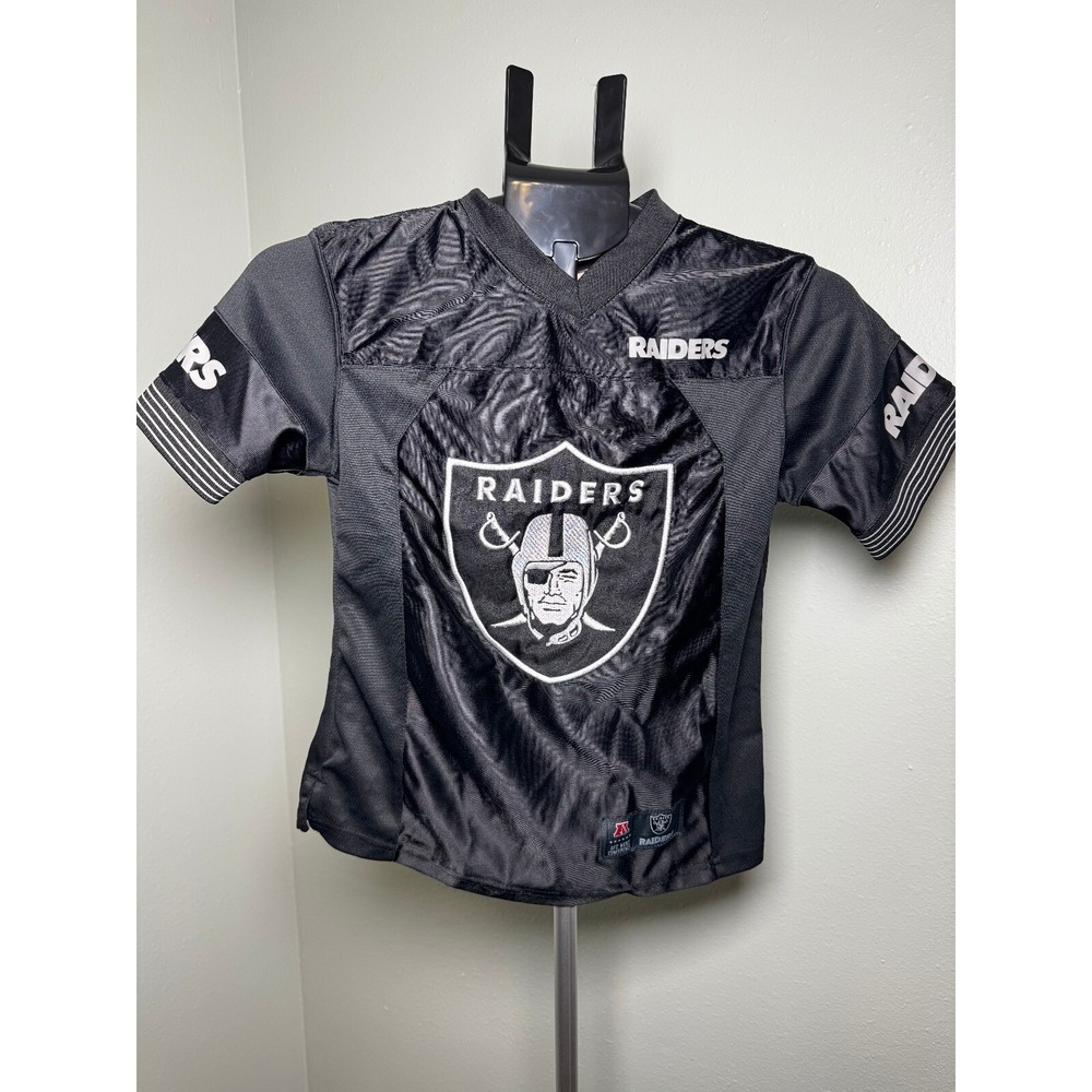 NFL Raiders Black Football Jersey Size 8 Youth